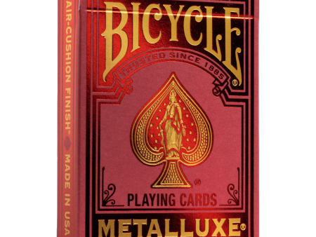 Bicycle Playing Cards - Metalluxe Holiday Red Online Sale