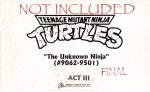 Teenage Mutant Ninja Turtles TMNT Original Production Animation Storyboard 1995 U3-79 Sale