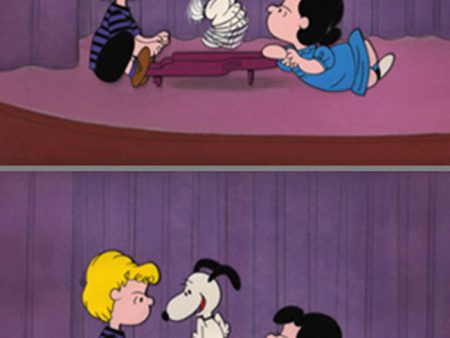 PEANUTS Diptych Snoopy s Happy Dance Limited Edition of 150 Animation Cel Signed by Bill Melendez mlc08 Sale