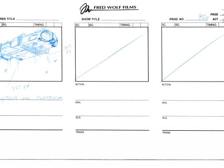 Teenage Mutant Ninja Turtles TMNT Original Production Animation Storyboard 1995 U3-79A Online now