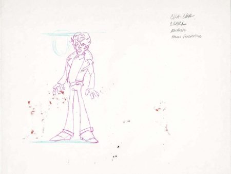 GREASE Cartoon Production Animation Character Model Drawing from Ralph Bakshi A-46 Fashion