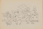 2 LOT Walt Disney Meet The Robinsons Original Book Page Illustration Drawing by Len Smith 550 Online Hot Sale