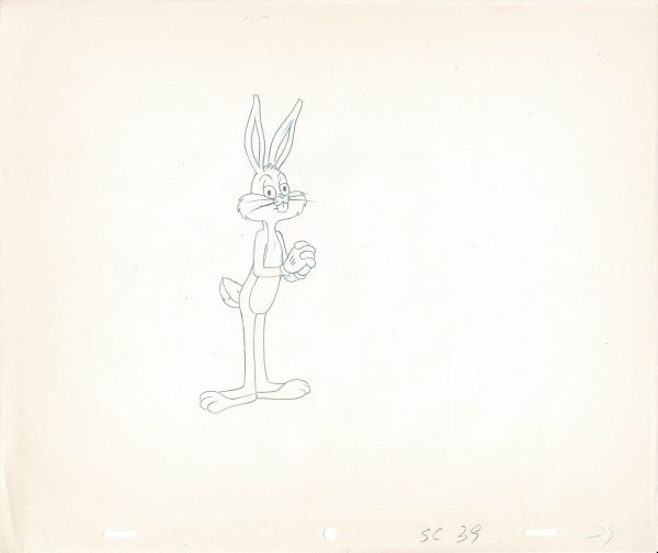 Bugs Bunny 1979 Animation Cel Drawing from Warner Brothers Looney Tunes Christmas 29 Fashion