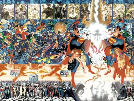 Alex Ross SIGNED Crisis on Infinite Earths Giclee Print on Canvas Limited Edition DC Online now