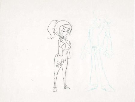 GREASE Cartoon Production Animation Character Model Drawing from Ralph Bakshi A-42 Supply