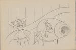 2 LOT Walt Disney Meet The Robinsons Original Book Page Illustration Drawing by Len Smith 551 Online now