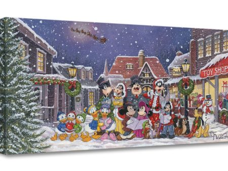 Mickey s Christmas Carol Walt Disney Fine Art Michelle St. Laurent Limited Edition of 1500 Treasures on Canvas Print TOC  A Snowy Christmas Carol  Supply