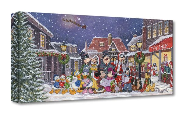 Mickey s Christmas Carol Walt Disney Fine Art Michelle St. Laurent Limited Edition of 1500 Treasures on Canvas Print TOC  A Snowy Christmas Carol  Supply