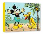 Mickey Mouse and Pluto Walt Disney Fine Art Dom Corona Limited Edition of 1500 Treasures on Canvas Print TOC  Pals in Paradise  Online