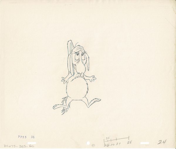 Chuck Jones How The Grinch Stole Christmas KEY Animation Production Drawing of Max the Dog from Dr Seuss 1966 Cheap