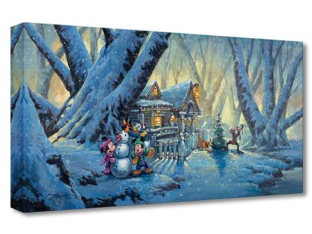 Walt Disney s MICKEY MOUSE Fine Art Rodel Gonzalez Limited Edition of 1500 Print on Canvas  Miracles of Winter  Treasures on Canvas Print TOC Cheap