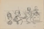 2 LOT Walt Disney Meet The Robinsons Original Book Page Illustration Drawing by Len Smith 550 Online Hot Sale