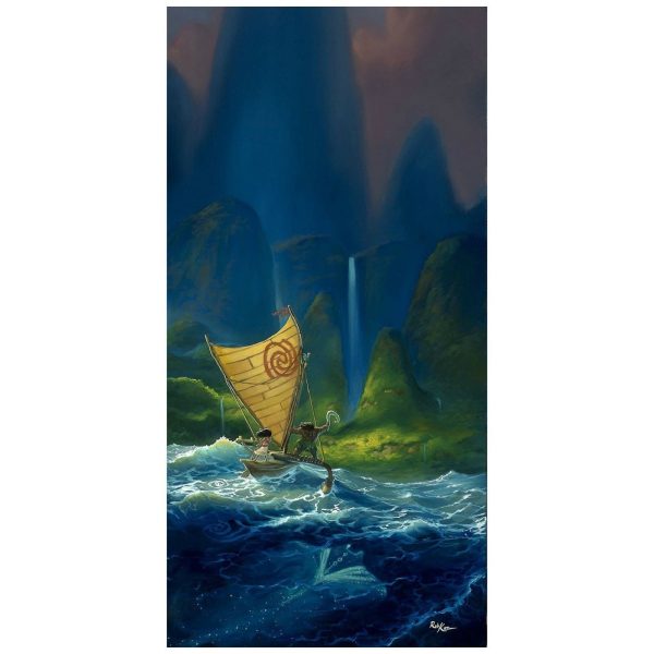 Moana Walt Disney Fine Art Rob Kaz Signed Limited Edition of 195 on Canvas  We Know the Way  Cheap