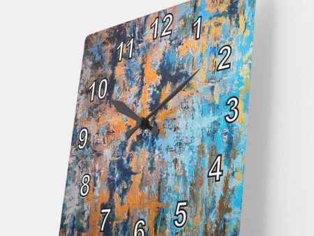 Abstract Expressionist Art Wall Clock by ArtClocks  Metal  Blankenship New Decor Gift Online Sale