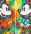 2 Lot Mickey Mouse and Minnie Mouse Disney Fine Art ARCY Signed Limited Edition Prints of 195 on Canvas - I ll Be Your Mickey and Minnie For Cheap