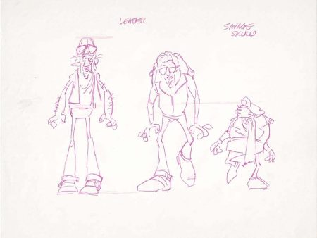 GREASE Cartoon Production Animation Character Model Drawing from Ralph Bakshi A-49 Supply