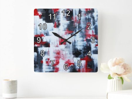 Abstract Expressionist Art Wall Clock by ArtClocks  Rift  Blankenship New Decor Gift Online now