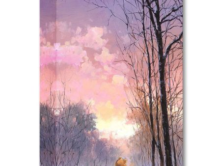 Winnie the Pooh Walt Disney Fine Art Rodel Gonzalez Limited Edition of 1500 Print on Canvas  Snowy Path  Treasures on Canvas Print TOC Cheap