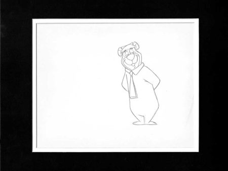 Yogi Bear Key Animation Production Cel Drawing Hanna Barbera 1970s Signed? 482 Online now