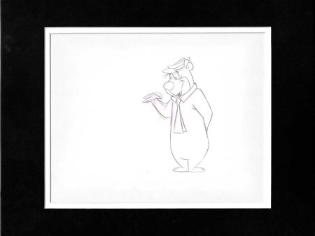 Yogi Bear Animation Production Cel Drawing Hanna Barbera 1970s Dialogue 479 For Sale