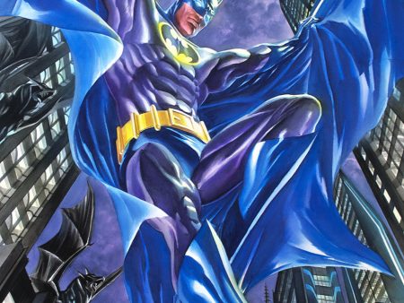 Alex Ross SIGNED Dark Knight Detective DC Warner Brothers Giclee Limited Edition on Canvas of 20 Artist Proof Discount