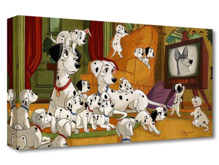 101 Dalmatians Puppies Walt Disney Fine Art Tim Rogerson Limited Edition of 1500 Treasures on Canvas Print TOC  Movie Night  Sale