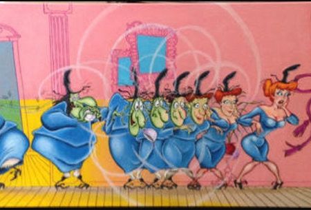 Witch Hazel Bugs Bunny Dan Bowden Signed Limited Edition Print on Canvas of 25 Discount