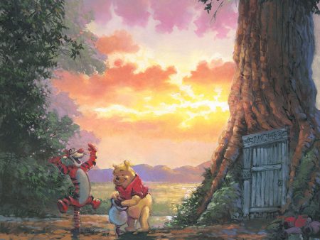 Winnie the Pooh Walt Disney Fine Art Rodel Gonzalez Signed Limited Edition of 95 on Canvas  Good Morning Pooh  Supply