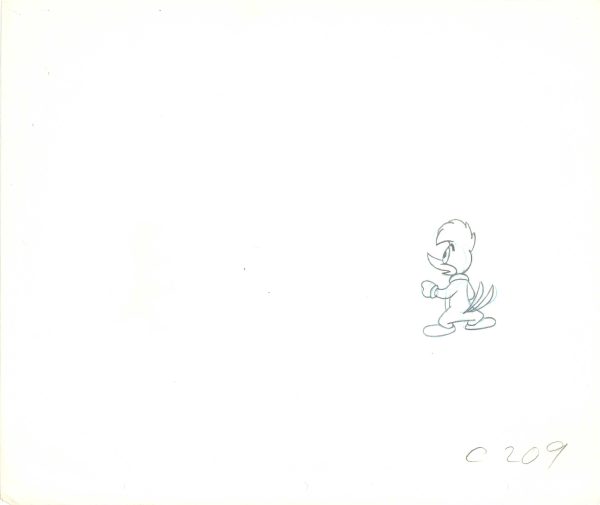 Woody Woodpecker Lantz Full-figure Vintage production animation cel drawing 209 Online