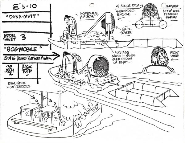 Alex Toth Dynomutt 1976-7 Model Sheet Copy from Hanna Barbera Bog Mobile 8 Online now