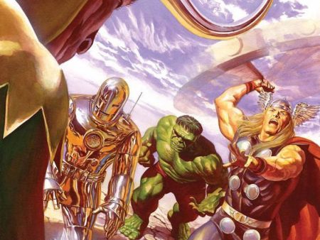 Alex Ross SIGNED Avengers #1 Variant Giclee on Canvas Limited Edition REGULAR SIZE For Cheap