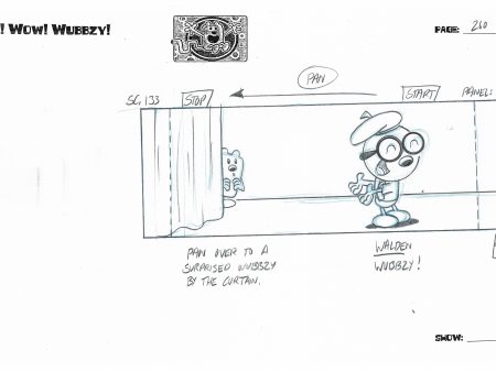 Wow! Wow! Wubbzy! Walden Original Production storyboard NICKELODEON 2006-2010 p260 Online Hot Sale