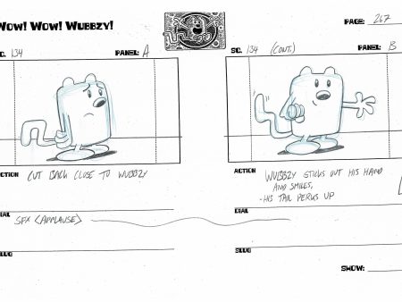 Wow! Wow! Wubbzy! Walden Original Production storyboard NICKELODEON 2006-2010 p267 Online Hot Sale