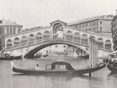 1892 Venice Italy RIALTO photograph print John L Stoddard Glimpses of the World Supply